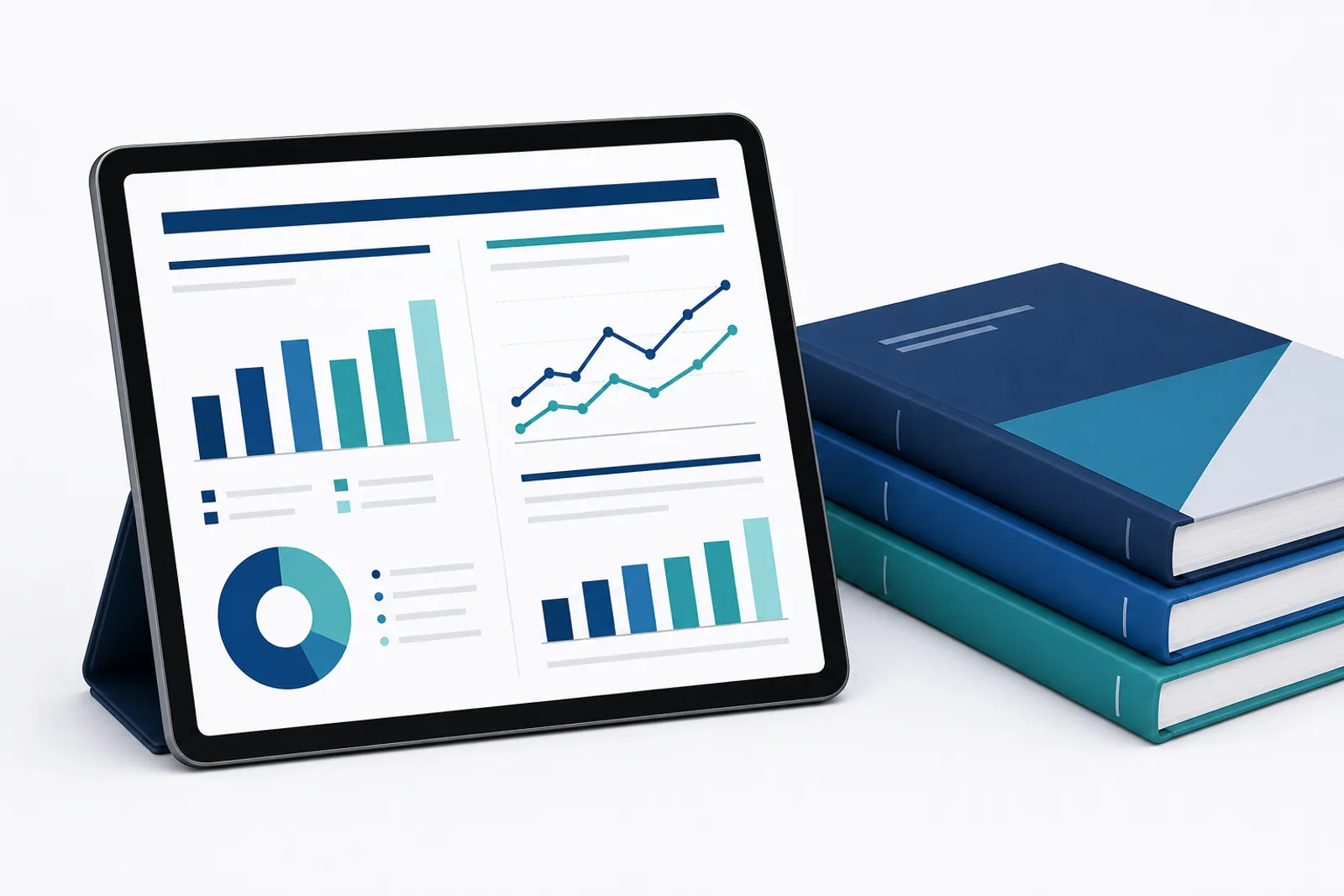 IFRS financial statements: balance sheet, income statement and cash flow statement built from one ledger